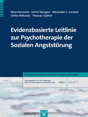cover image of Evidenzbasierte Leitlinie zur Psychotherapie der Sozialen Angststörung